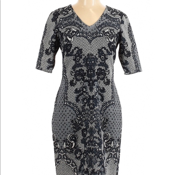 Yoana Baraschi Dresses & Skirts - BARASCHI Anthropologie Paisley Print Navy Dress